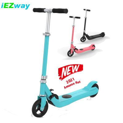 China 2021 Kid EU UK Warehouse iEZway Portable Kids Kick E Scooter Children Kid Electric Scooter E-scooter Push Scooter for sale