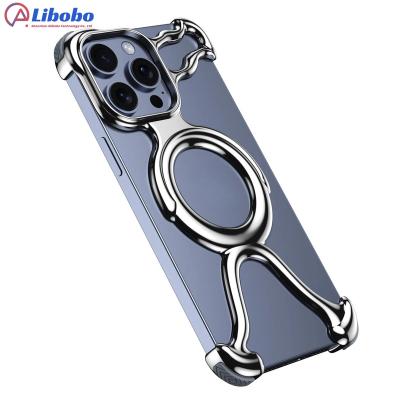 China Shockproof Liquid PC electroplated frame Case For iPhone 15 14 Pro Max originality Magnetic cooling framework Protective cases for sale