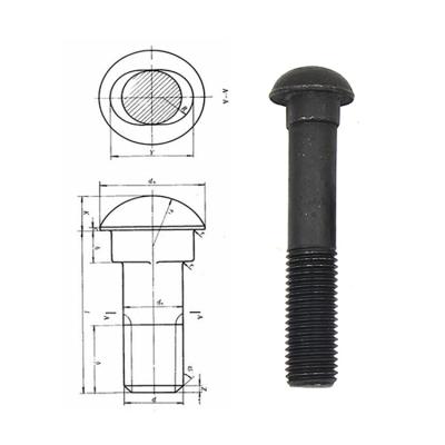 China Q235 Galvanized High Tension Track Bolts Angles Bolts For Locomotive Accessories for sale