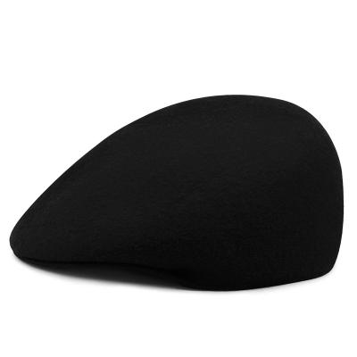 China Factory Wholesale New Fashion Character Factory Design 100% Unisex Wool Peaked Snapback Beret Hat With Stock for sale