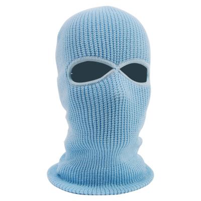 China COMMON Stock Wholesale Solid Color Acrylic Knitted 3 Hole Ski Mask Balaclava Mask Hat for sale