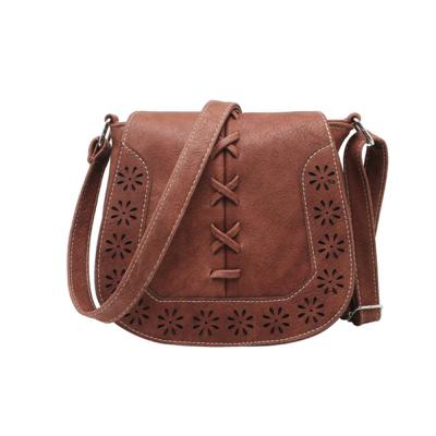 China 2020 Retro PU Women Mini Hollow Carved Handbags Small Messenger Bags for sale