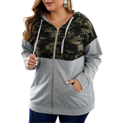 China Anti-wrinkle Plus Size Women Clothing Sweater With Hat Pockets Leisure Clothing for sale