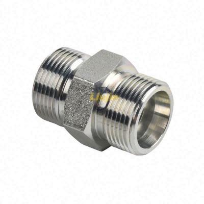 China Factory supply wholesales stainless steel or carbon steel pipe fitting customized hydraulic nipple fitting for sale