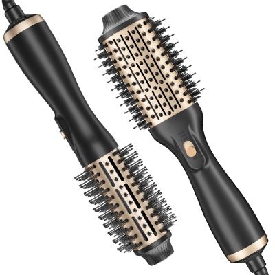 China Ionic Hot Air Comb Hair Drop Shipping Brush Electric Hair Dryer Brush Straightener for sale