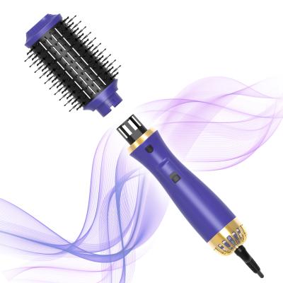 China 2021 Foldable Electric Hair Dryer Brush Air Hair Brush Dryer Small Hair Brush Dryer for sale