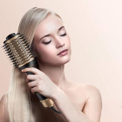 China Hot Selling Car Blow Dryer Brush Hair Dryer and Styler Oval Hair Dryer Volimizer Brush Straightener for sale