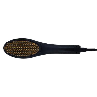 China LED Temperature Display Electric Hair Straightener Comb LCD Styling Hair Brush Ionic Hot Irons Comb Hairbrush Heating Comb for sale