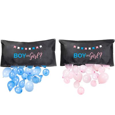 China Baby Shower & Baby Gender Reveal & birthday gender reveal party supplies tissue balloon drop bag with pink and blue balloon for boy or girl party game baby shower backdrop for sale