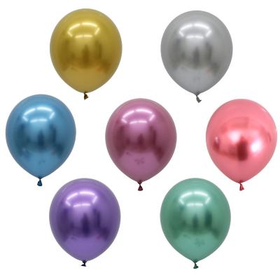 China 50pcs Party Decoration 12inch 2.8g Chrome Balloons 12