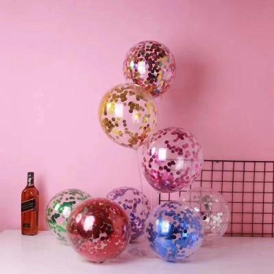 China Modern Party Decoration 10 Inch Latex Balloon Foil Confetti Colorful Glitter Balloons For Wedding Party Birthday Decoration for sale