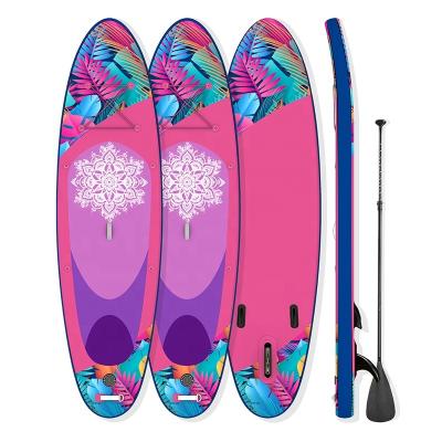 China 2022 Unisex Melting Drop Stitch OEM Logo Popular Woven Inflatable Paddleboard Paddle Board for sale