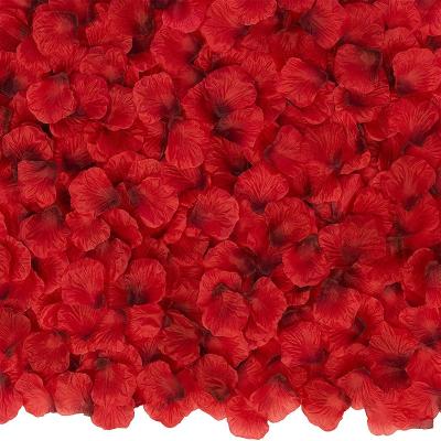 China 100PCS Natural Touch Petals Rose Petals Artificial Flower Silk for Valentine Day Wedding Flower Decoration for sale