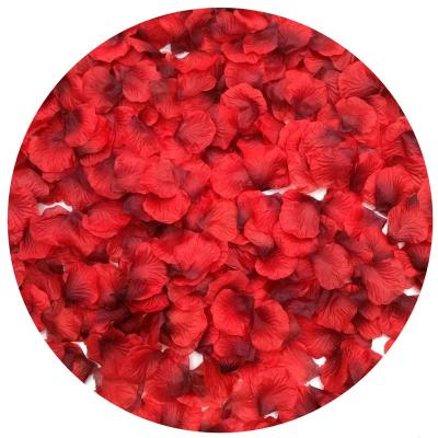 China 2200Pcs Wedding Preserved Artificial Silk Rose Petals Wedding Flower Flower Decoration For Valentine Day for sale