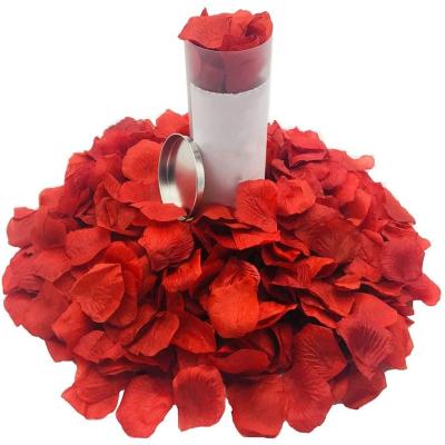 China Artificial Silk Separated Flower 1000Pcs Silk Fabric Rose Petals For Romantic Night Wedding Event Party Decoration for sale