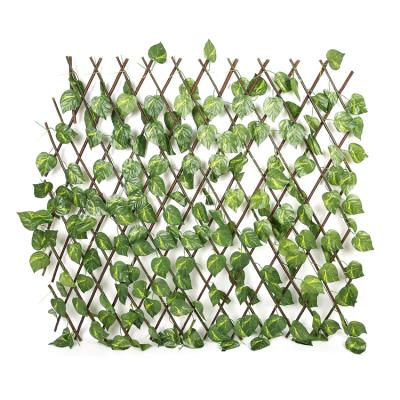 China Green Artificial Fence Garden Backyard Home Decoration Leaf Landscape Greenery Leaf Roll Modern Wall Covering for sale