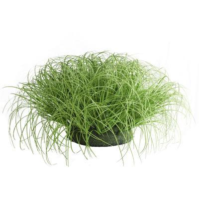 China Modern Artificial Green Shrubs Decor Faux Pampas Grass Plants Plastic Grass Onion Plant For Garden Decoration for sale