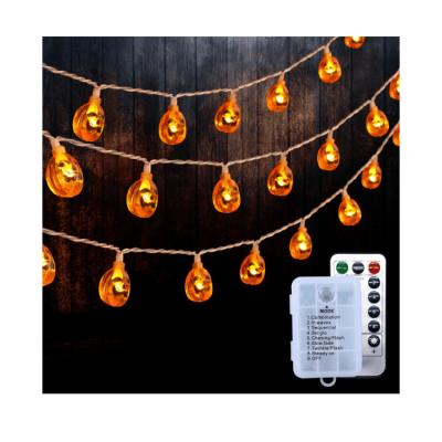 China Home Decoration 5M 40 Modes Battery Operated LED 8 Waterproof Halloween Decoration Pumpkin Lantern Suitable For Outdoor Indoor Party for sale