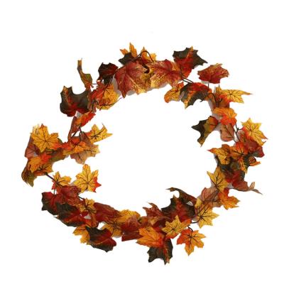 China Two Style Plastic Artificial Simulation Ivy Rattan Halloween Ivy Vines Ivy Garland Maple Leaf Rattan for sale