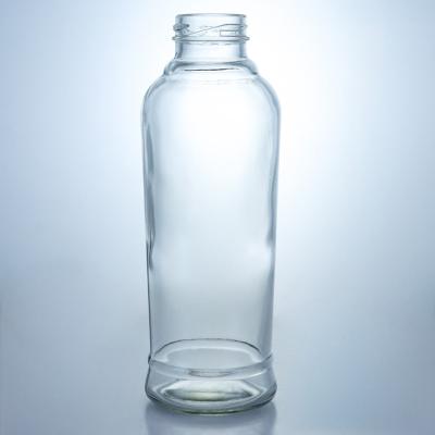 China Glass Bottle with Metal Lid Food Grade Best Seller Juice Milk Ketchup Salad Chili Sauce for sale