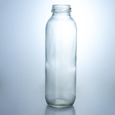 Chine Collier Matériau verre 350 ml Bouteille de verre ronde avec capuchon à vis personnalisé unique à vendre