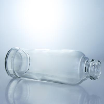 China Teesylindrische 420 ml Glasgetränkeflaschen mit Korkkappe und zylindrischer Form zu verkaufen