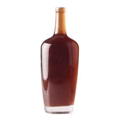 China Glass Body Material Wine Glass Bottle for Customized Unique Liquor Packaging Design for sale