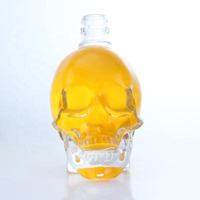 China Other Beverage Popular Shaped Transparent 700ml 750ml Bottle for Whisky Rum Gin Brandy for sale