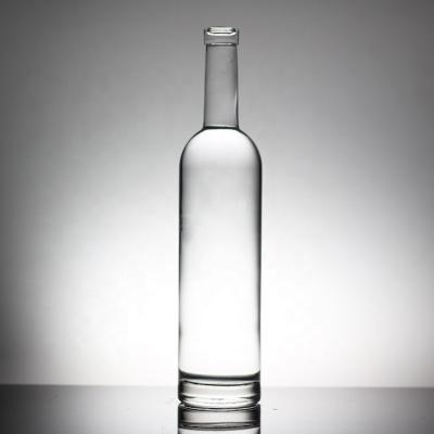 China Industrielle 750 ml Kristallglas-Flasche mit Frost/Farbe/Druckdekoration zu verkaufen