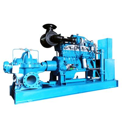 China FIRE Water Pump NT855-P360 200kw Single Stage Double Suction Diesel Centrifugal Pump LSDS2.8/492 for sale