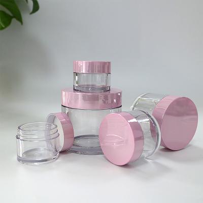 Κίνα Food Grade Clear Empty PET Plastic Cosmetic Jars With Screw Cap 1oz 3oz 30g 250g προς πώληση