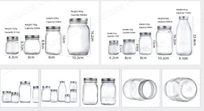 China Customized Food Glass Jar Bottles For Beverages Fruit Vegetables Soda zu verkaufen