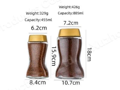 China Coffee Food Glass Jar Airtight Canister Bottle With Acacia Wood Lid zu verkaufen