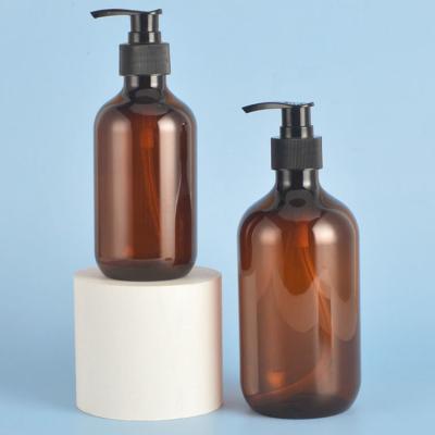 China 500ml transparante Plastic HUISDIERENflessen voor het Haarolie van het Shampooveredelingsmiddel met Lotionpomp Te koop