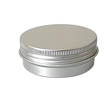 China 30g 52*22 Silber Runde Gewinde Aluminium Box Versiegelte Aluminium Box zu verkaufen