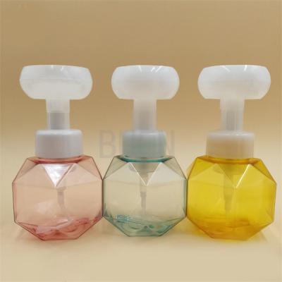 China Customized PETG Flower Shaped Foam Soap Dispenser Non Spill 43mm 1.6cc for sale