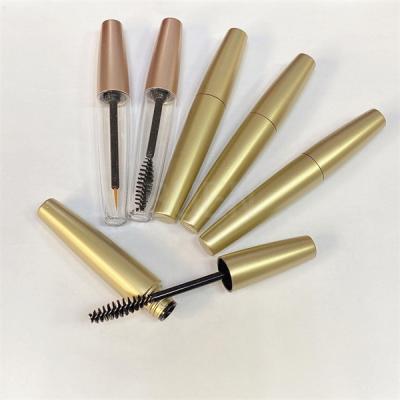 China Ovalgeschnittener Matte Rose Gold Mascara Tube With-Stab Plastik-PETG 7ml zu verkaufen