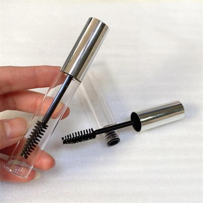 China 10 ml Silberleere Mascara-Flasche Kosmetikverpackung mit Zauberstabglitzer zu verkaufen