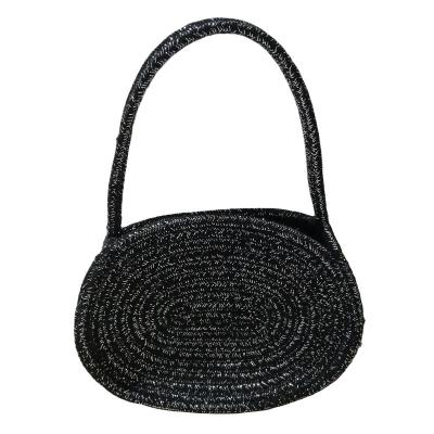 China New Arrival Durable Hot Selling Amazon Colors New Style Cotton Rope Women Folding Handbag With Handles for sale