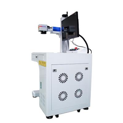 China Shanghai AOGEO Hot Sales 30w 50w Mopa Fiber Laser Air Cooled Desktop Marking Machine For Metal Pen Marking Engraver for sale