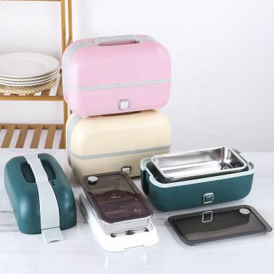 China Sustainable Multifunctional Electric Lunch Box With Double-Layer Anti-overflow Heating Bowl for sale