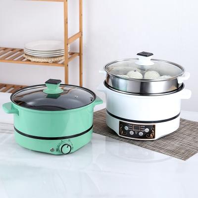 China Outdoor Multifunctional Electric Soup Hot Pot Non-stick Stainless Steel Pot Portable Electric Hot Pot for sale