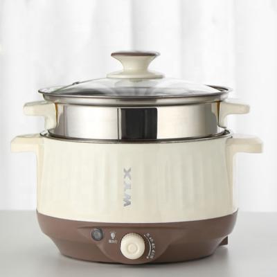 China Outdoor Kitchen Multifunctional Electric Hot Pot With Stainless Steel Steamer Electric Boiling Pot for sale