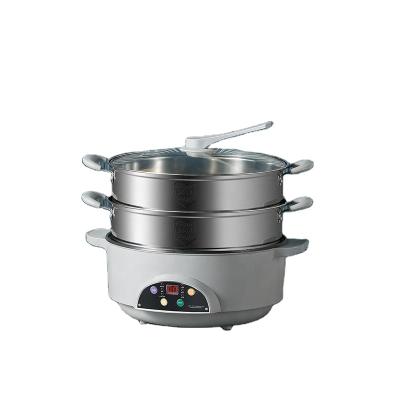 China Hotel 4L Intelligent Electric Steam Stove Cooking Pot 32cm Stainless Steel Rice Pot Noodle Soup Pot for sale