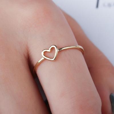 China 2019 CLASSICS minimalist heart ring for sale