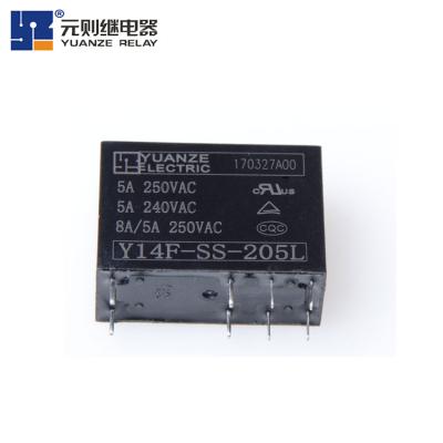 China Yuanze finder 5v 16A 24v 5pin dc 24vdc general power goodsky epoxy Omron 12v relay for sale