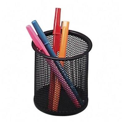 China Durable Metal Pencil Holder Mesh Pencil Holder Pen Organizer Black Holders for Office Desk Pencil Cup for sale