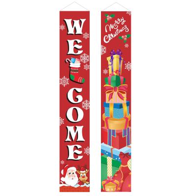 China Educational Funny Toy Professional Design Christmas Porch Chimney Wall Signs Flag for Xmas Decorations Flag Banner Outdoor Indoor Item for sale