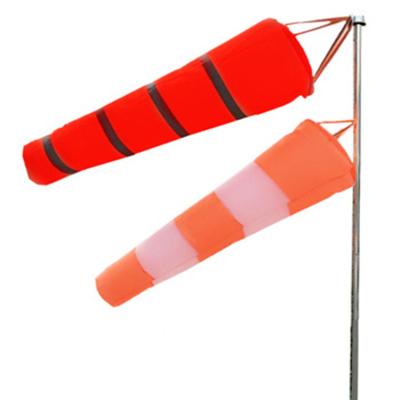 China MALIANG Factory Hanging High Quality Orange And Gray Color Reflective Waterproof Nylon White Windsock for sale