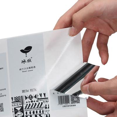 China Eco - Friendly Serial Number Label Metal Barcode Label Sticker Printed In Aluminum for sale